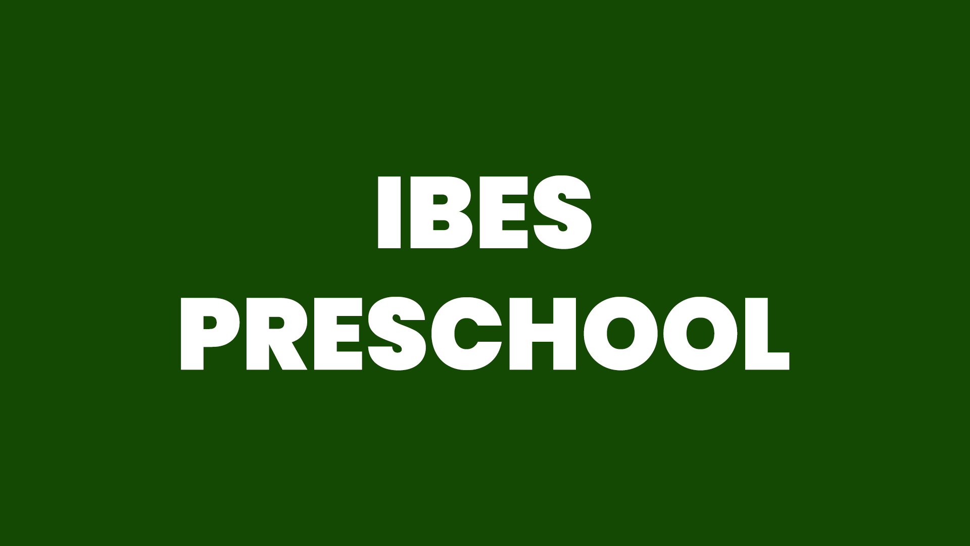 IBES Preschool